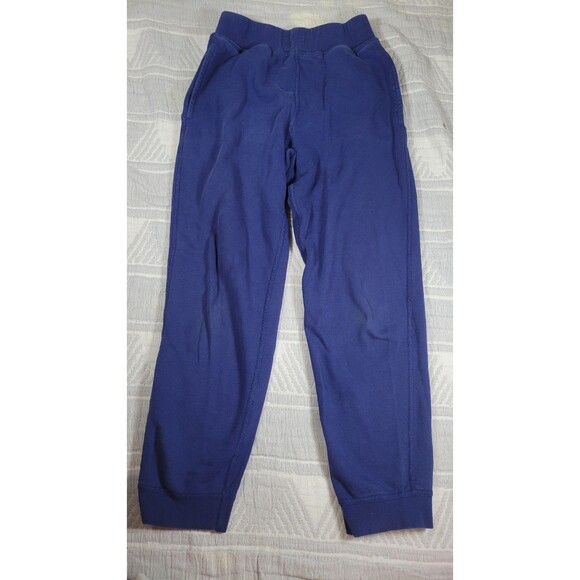 Hanna Andersson Blue Cotton Joggers with Pockets – Size 140 cm (US 10) - Picture 1 of 8